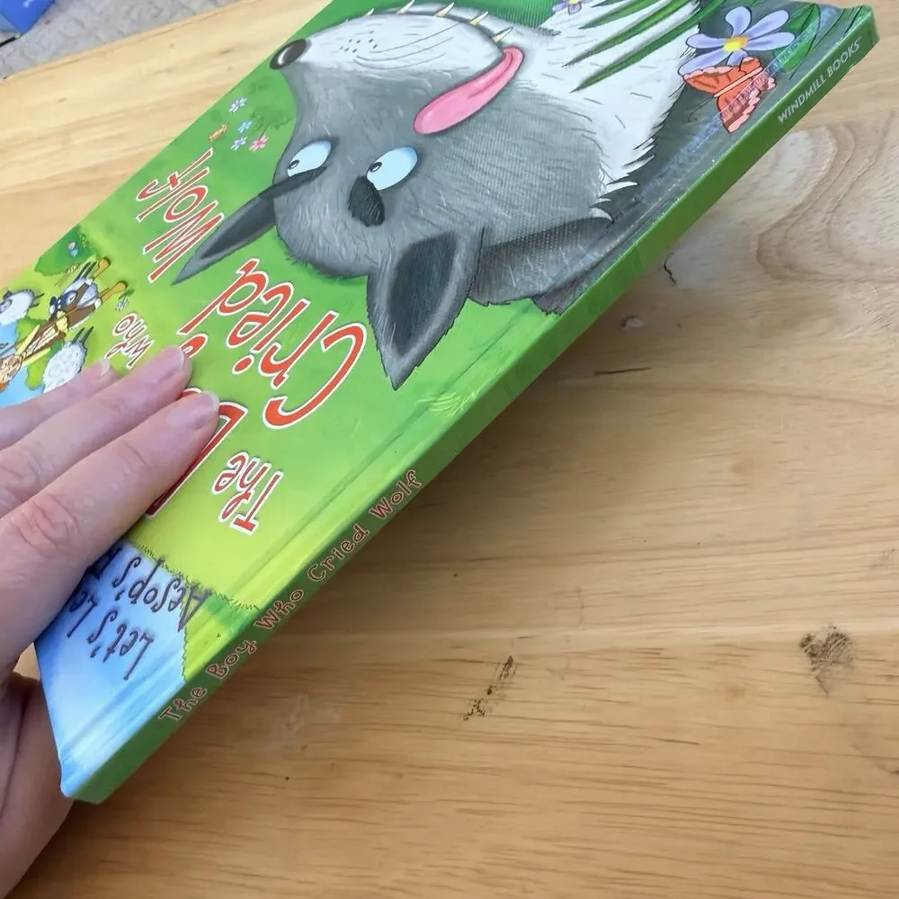 The Boy Who Cried Wolf Lets Learn Aesops Fables Hardcover Book Library Binding
